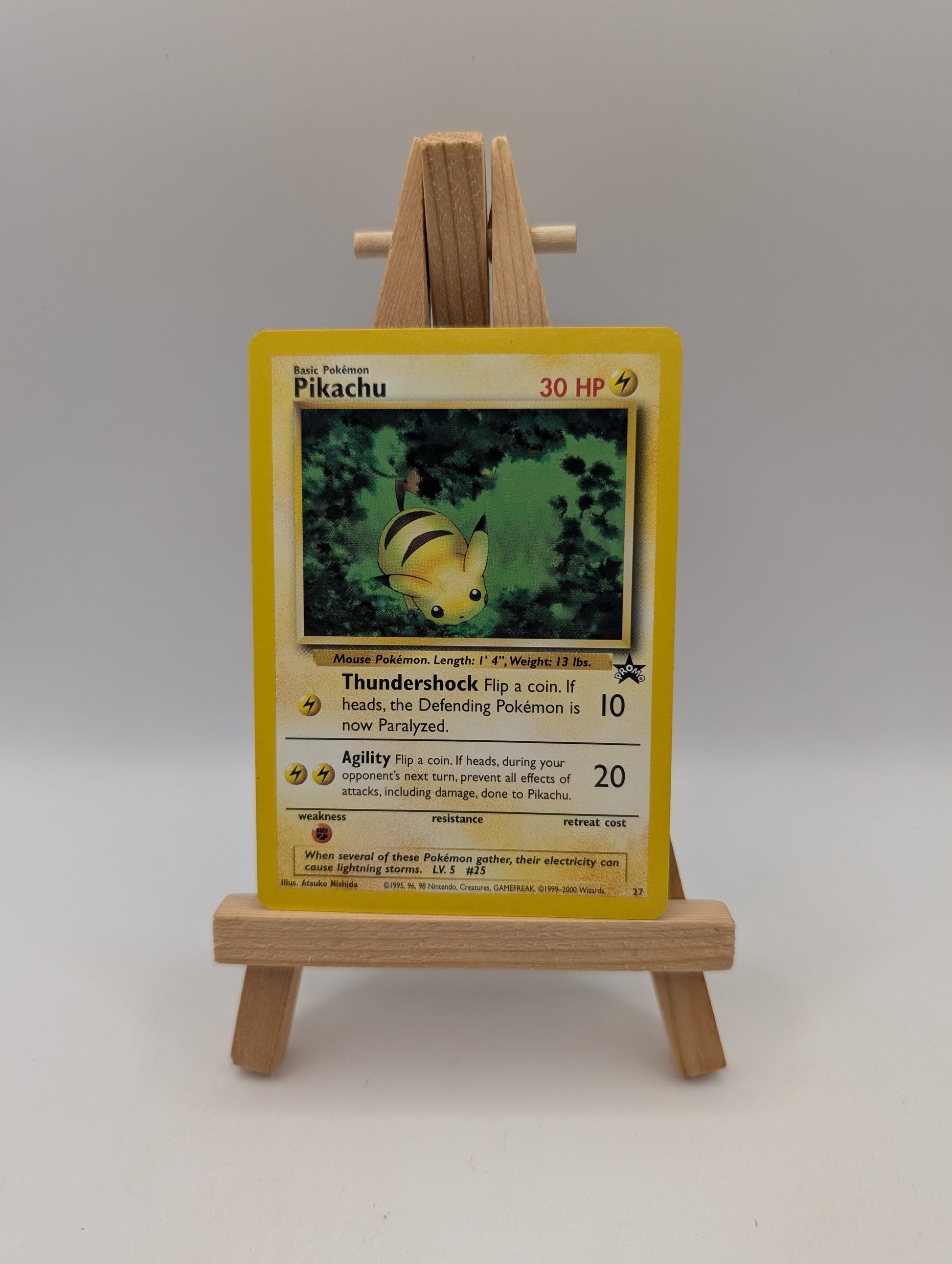 PIKACHU #27 Black Star Promo The Power Of One WOTC Original 2001 - Pokemon Card FRENLY BRICKS - Open 7 Days