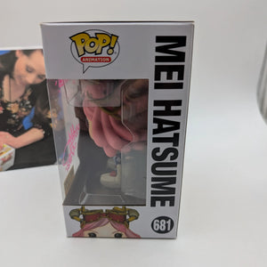 Funko Pop! Animation Signed My Hero Academia MEI HATSUME 681 Signed FRENLY BRICKS - Open 7 Days
