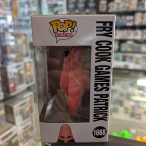 Funko POP! Animation: Spongebob Squarepants - Fry Cook Games Patrick #1668 FRENLY BRICKS - Open 7 Days