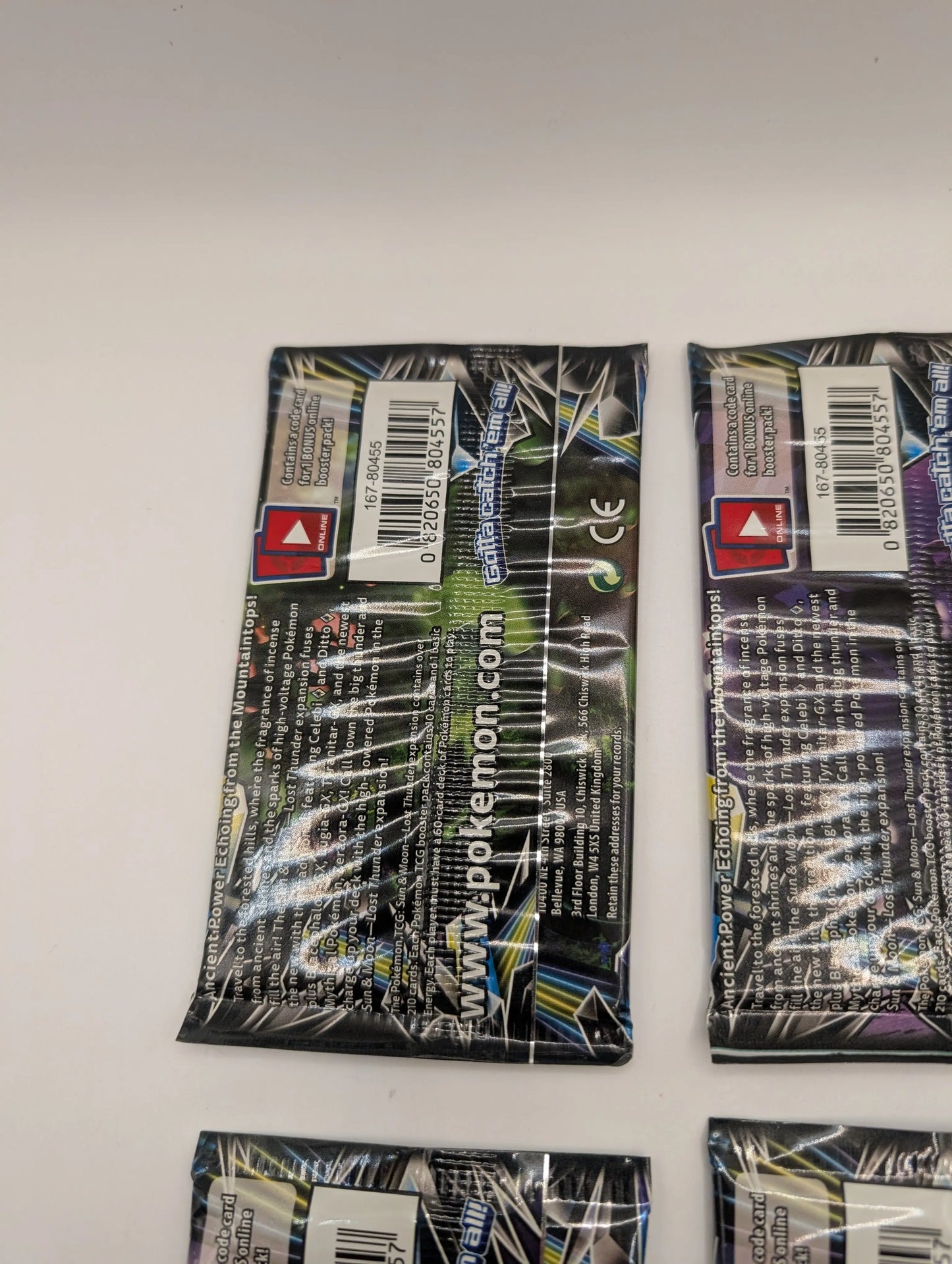 Pokemon 4x S&M Lost Thunder Booster Packs Factory Sealed - All 4 Art Sets! FRENLY BRICKS - Open 7 Days