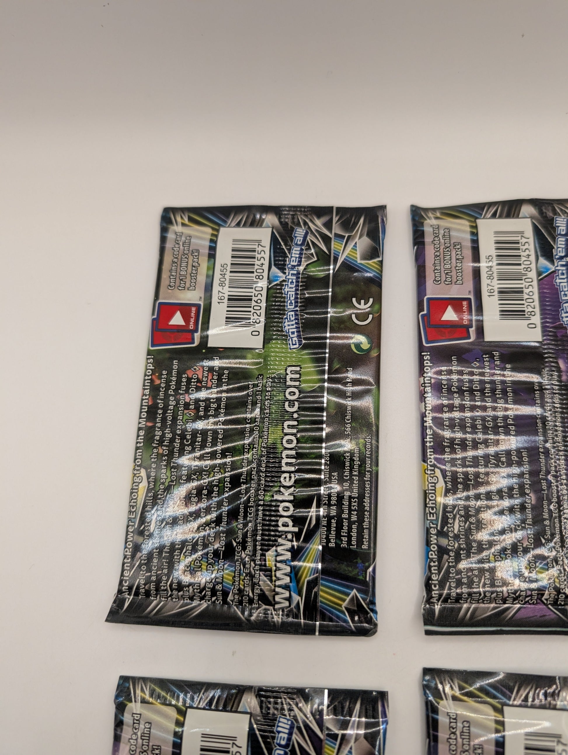 Pokemon 4x S&M Lost Thunder Booster Packs Factory Sealed - All 4 Art Sets! FRENLY BRICKS - Open 7 Days