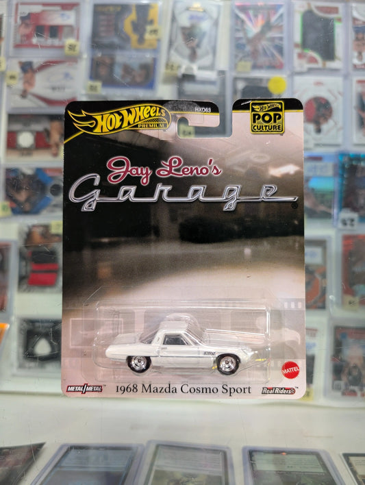 Hot Wheels Pop Culture 2025 Die-Cast - Jay Leno's Garage 1968 Mazda Cosmo Sport FRENLY BRICKS - Open 7 Days