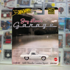Hot Wheels Pop Culture 2025 Die-Cast - Jay Leno's Garage 1968 Mazda Cosmo Sport FRENLY BRICKS - Open 7 Days