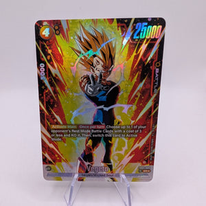 DBS Dragon Ball Fusion World FB03-089 Vegeta SR ALT Card FRENLY BRICKS - Open 7 Days
