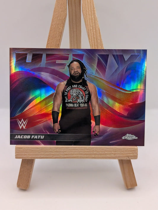 2026 Topps Chrome WWE Wrestling Jacob Fatu Helix SSP #HLX-2 FRENLY BRICKS - Open 7 Days