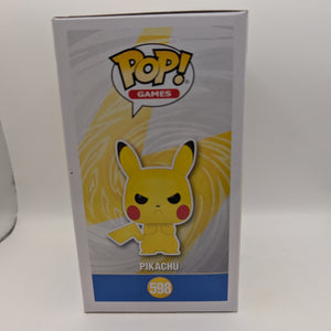 PIKACHU Pokemon Flocked 2020 NYCC Fall Funko POP! #598 FRENLY BRICKS - Open 7 Days