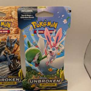 Art Set of 4 Blister Sealed Booster Packs: Pokemon SM unbroken Bonds Cards ENG FRENLY BRICKS - Open 7 Days