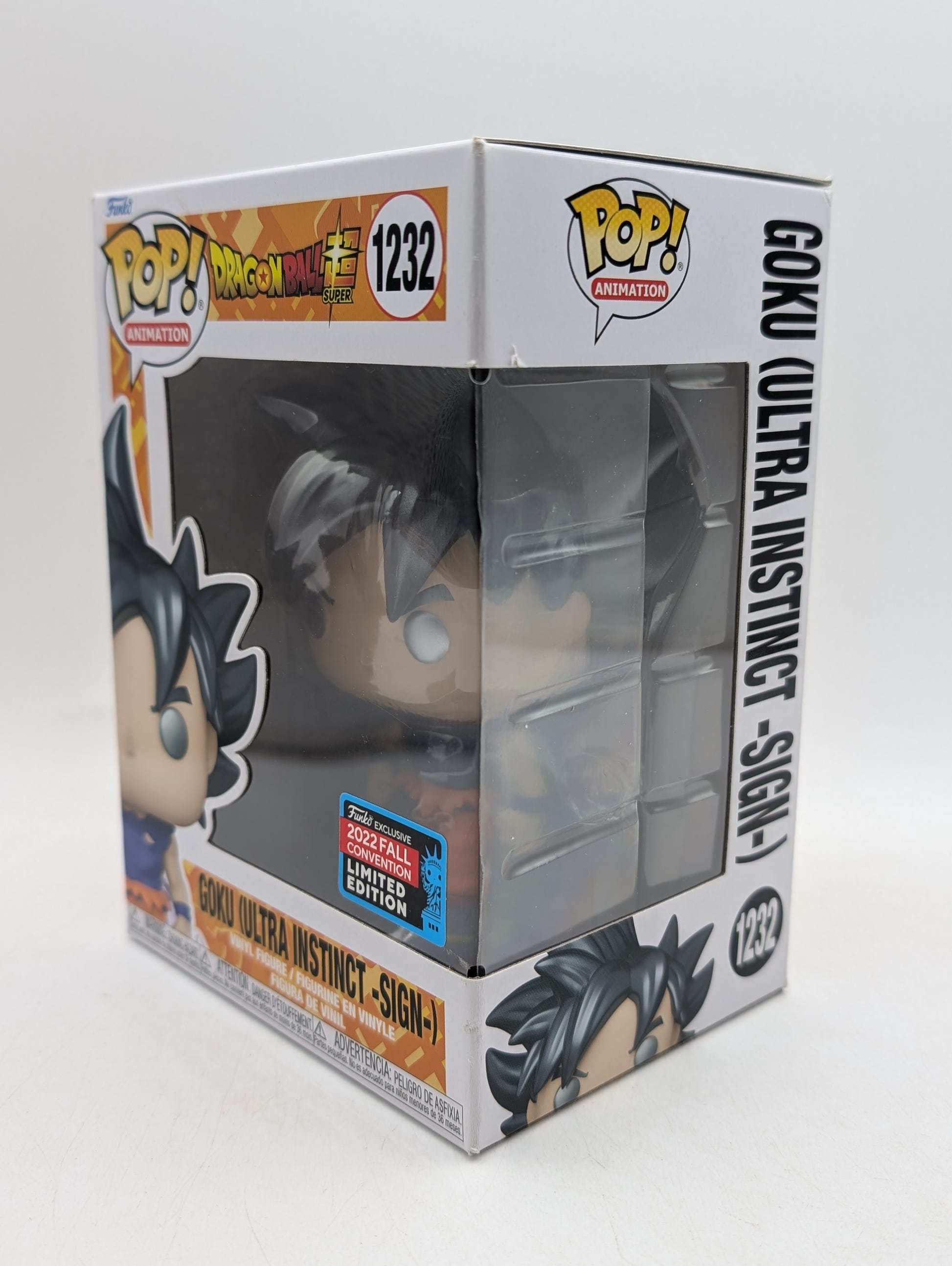 Funko Pop! Dragon Ball Goku Ultra Instinct Sign #1232 2022 Fall NYCC image 8