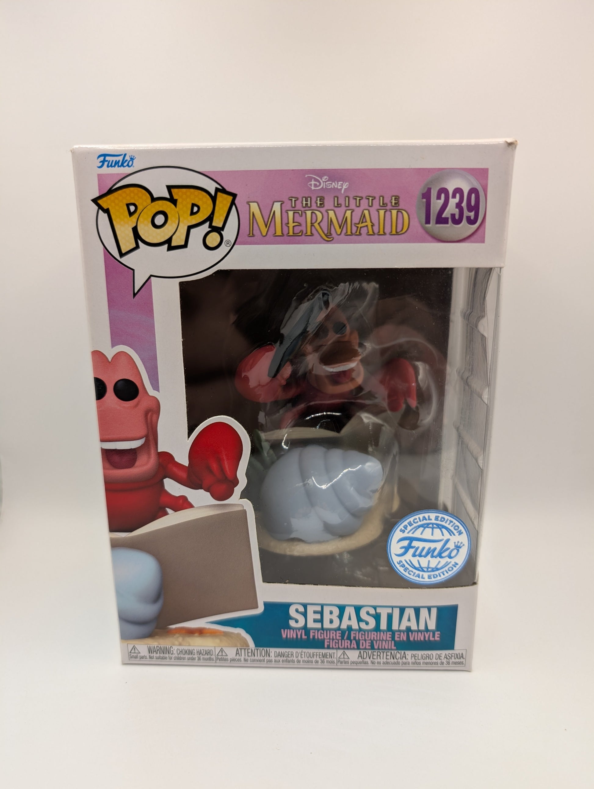 The Little Mermaid (1989) - Sebastian Pop! Vinyl Figure (RS) #1239 FRENLY BRICKS - Open 7 Days