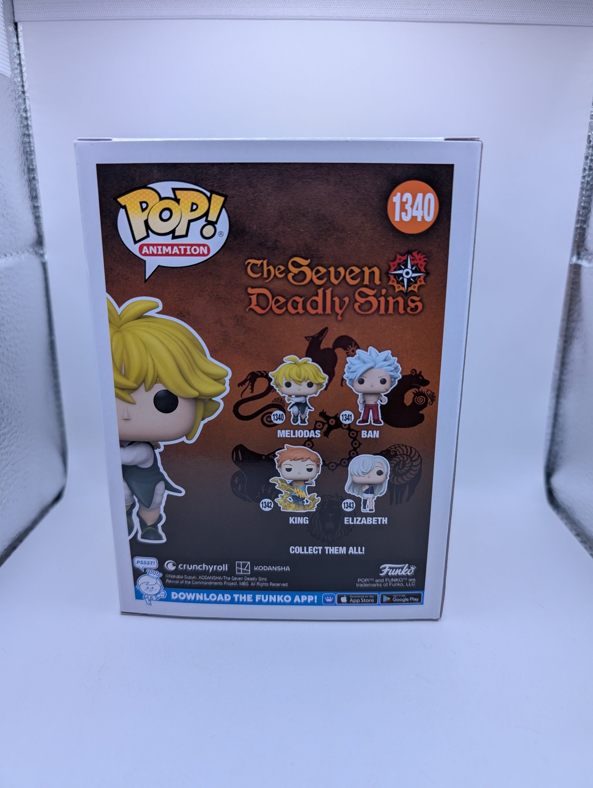MELIODAS 7 DEADLY SINS 1340 Funko Pop Vinyl FRENLY BRICKS - Open 7 Days