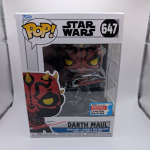 Funko Pop! Star Wars - Darth Maul #647 NYCC 2023 Exclusive FRENLY BRICKS - Open 7 Days