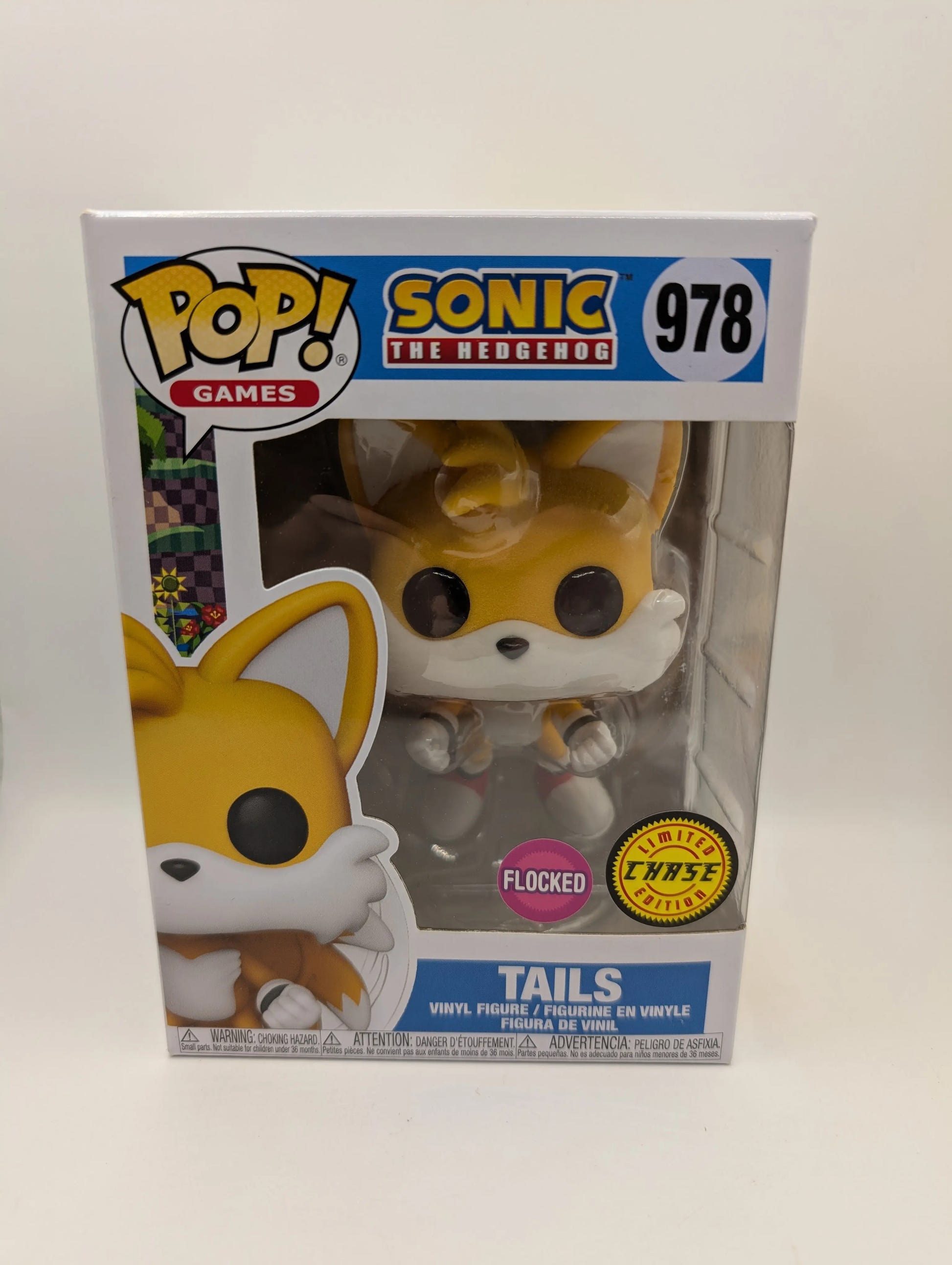 Funko Pop Games #978 Sonic the Hedgehog Flying Tails Chase Flocked Vinyl Figure FRENLY BRICKS - Open 7 Days image 1