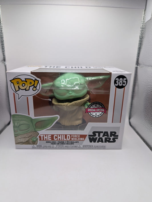 Star Wars: The Mandalorian - The Child Force Wielding 385 Pop! Vinyl FRENLY BRICKS - Open 7 Days