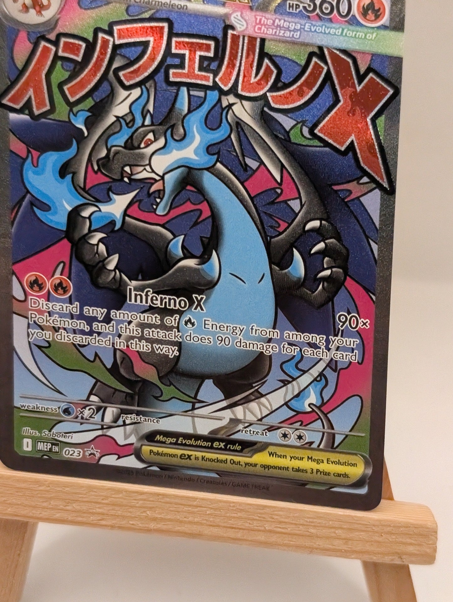 Mega Charizard X ex 023 Holo Promo ME: Mega Evolution Promo Pokemon NM/M FRENLY BRICKS - Open 7 Days