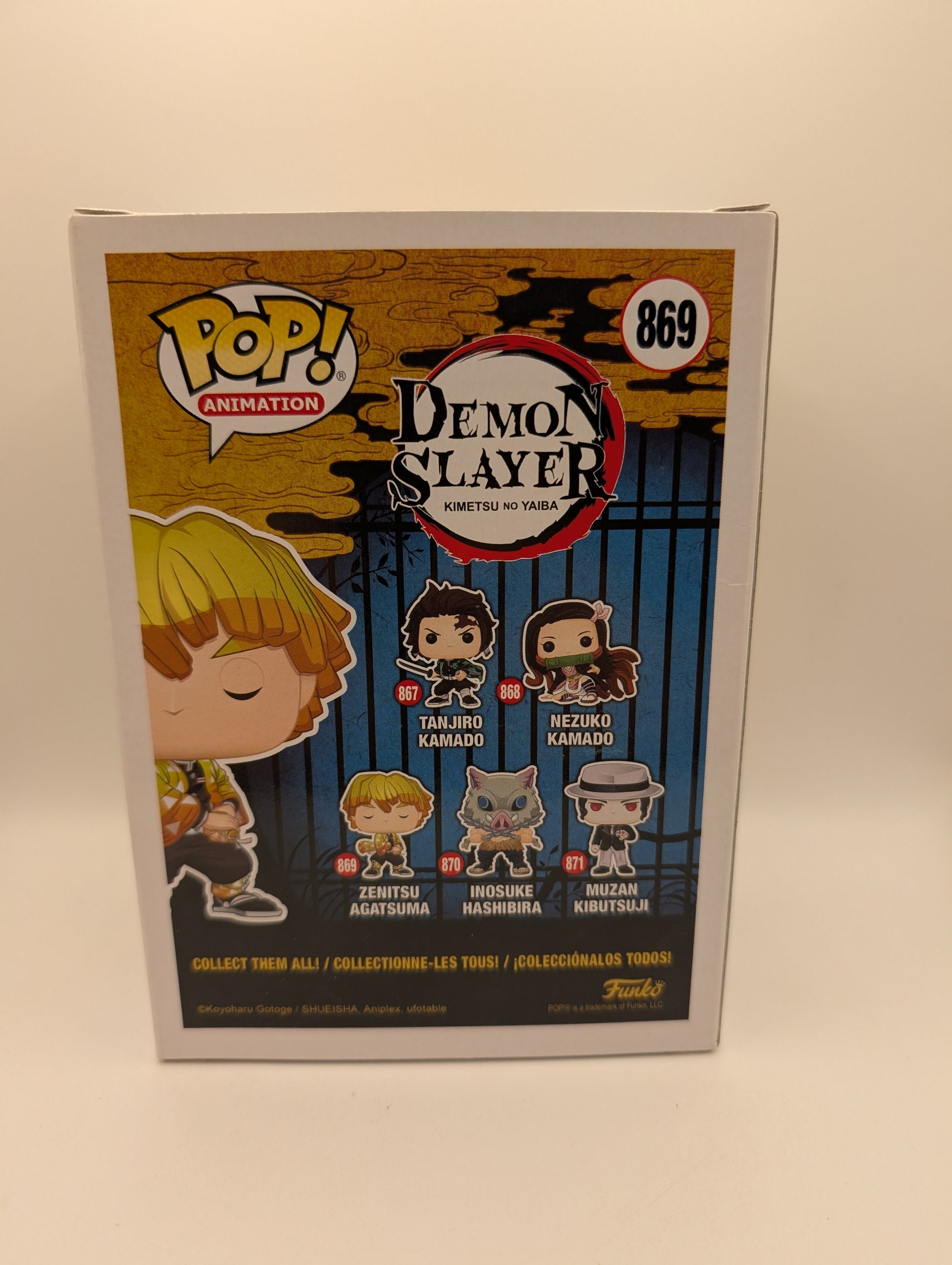 Demon Slayer - Zenitsu Agatsuma Pop! Animation #869 FRENLY BRICKS - Open 7 Days