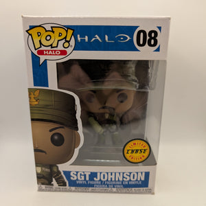 Funko POP Halo Sgt Johnson Limited Edition Chase #08 (in original box) FRENLY BRICKS - Open 7 Days