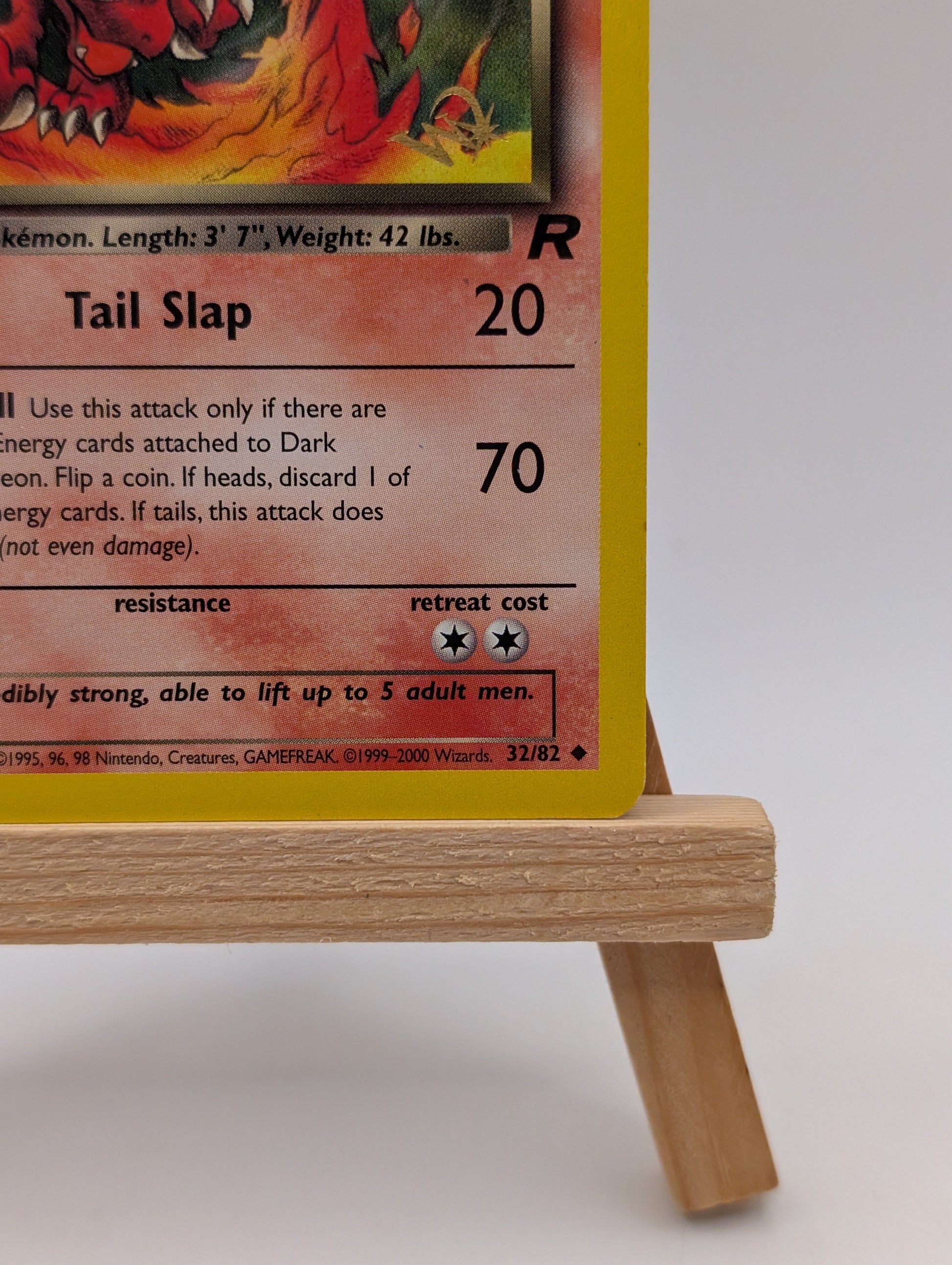 Pokemon - Dark Charmeleon - Team Rocket - W Stamp 32/82 WOTC FRENLY BRICKS - Open 7 Days