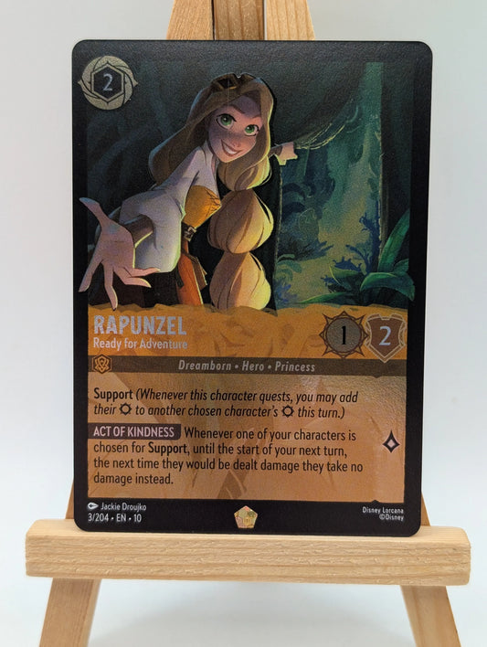 Lorcana Rapunzel Ready for Adventure - WitW 3/204 Cold Foil FRENLY BRICKS - Open 7 Days