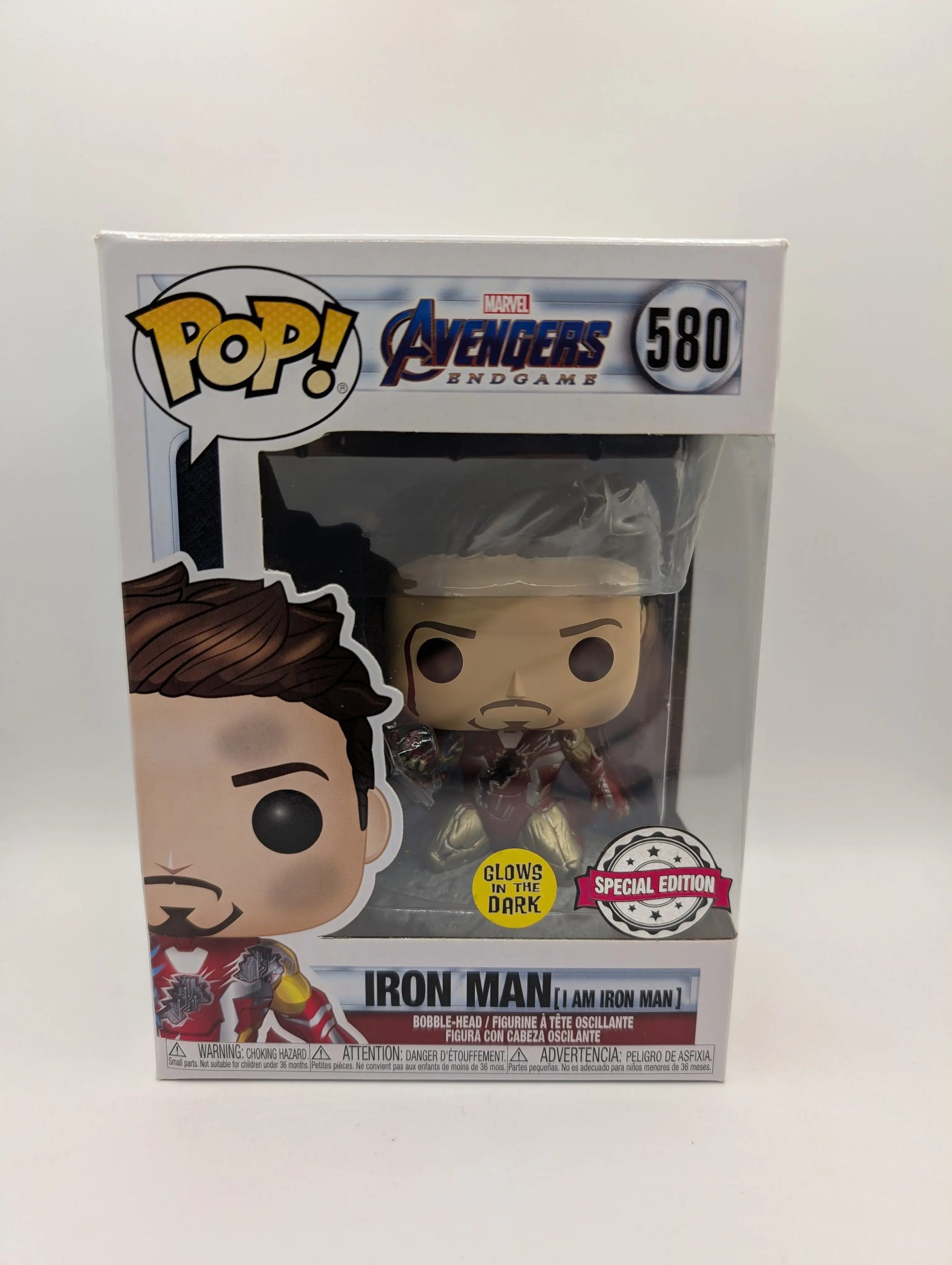 Iron Man I Am Iron Man Glow 580 Avengers Endgame Marvel Funko Pop Vinyl FRENLY BRICKS - Open 7 Days image 1