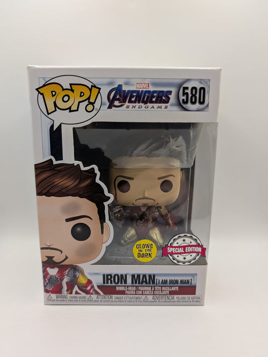 Iron Man I Am Iron Man Glow 580 Avengers Endgame Marvel Funko Pop Vinyl