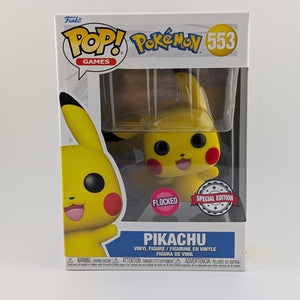 Funko POP! Games Pokémon #553 Pikachu Flocked Special Edition Vinyl Collectable FRENLY BRICKS - Open 7 Days