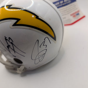 Mini-Helmet: SIGNER DARRELL STUCKEY Rookiegraph Auto Chargers NFL Multi Auto FRENLY BRICKS - Open 7 Days