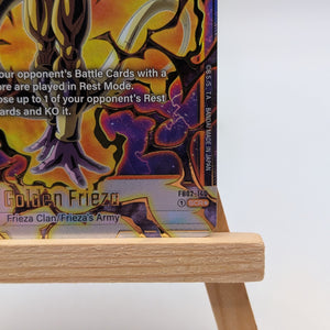Golden Frieza SCR* FB02-140 Secret Rare Alt Art DBS Fusion World - Blazing Aura FRENLY BRICKS - Open 7 Days