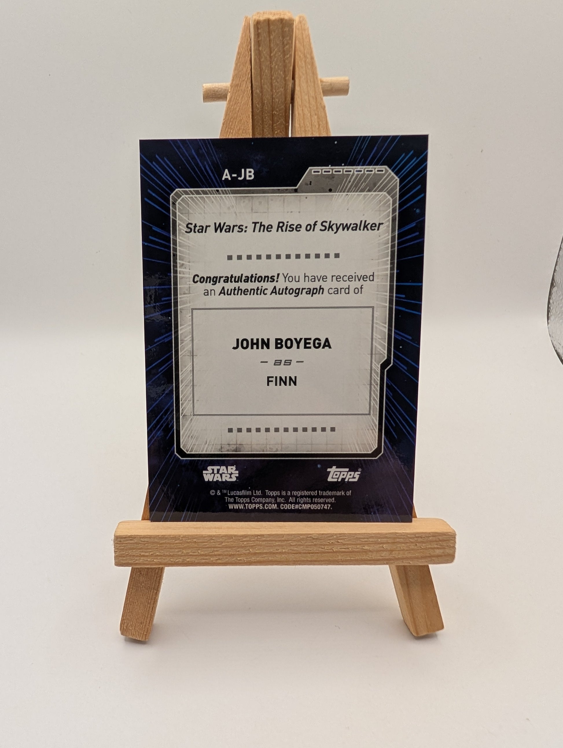 2022 Topps Star Wars Signature Series John Boyega Blue Auto /50 FRENLY BRICKS - Open 7 Days