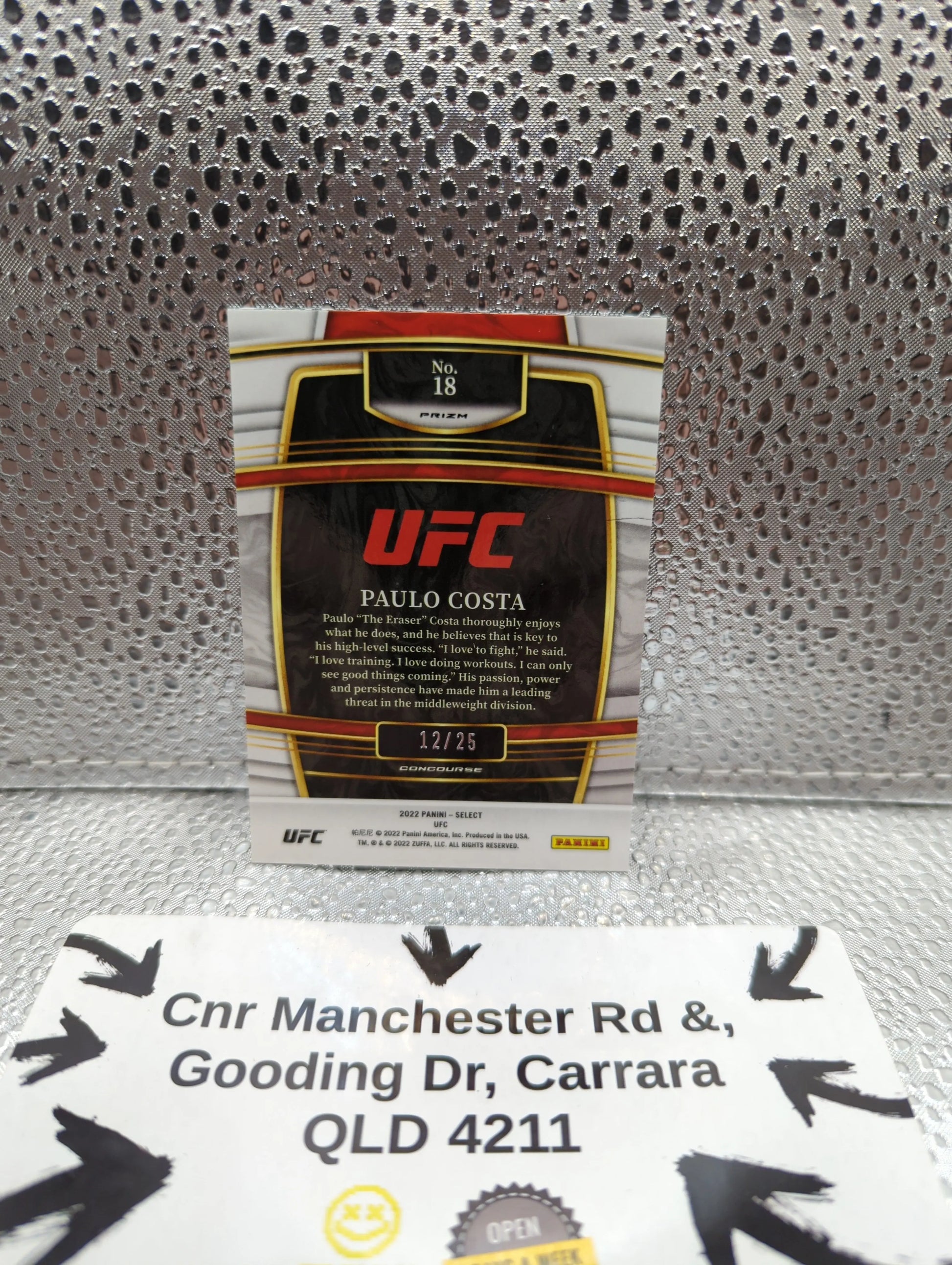 2022 Panini Select - Paulo Costa UFC /25 FRENLY BRICKS - Open 7 Days