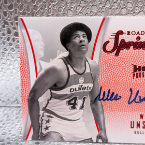2008-09 Hot Prospects Fleer Wes Unseld Road to Springfield 5/5 Autograph FRENLY BRICKS - Open 7 Days