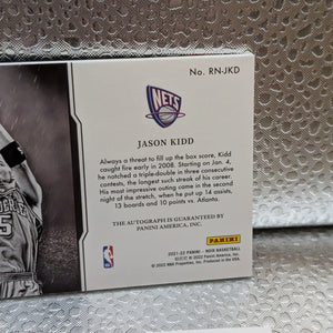 2021-22 Noir JASON KIDD Reigning Nights Auto #'d /49 FRENLY BRICKS - Open 7 Days