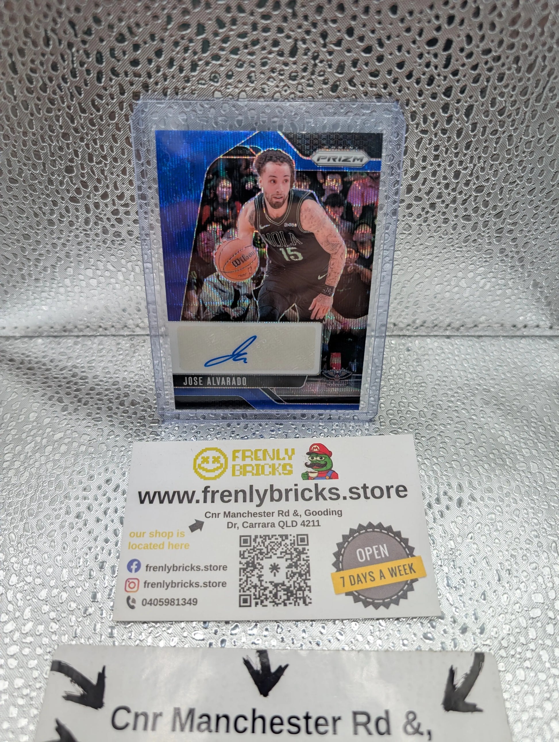2024-25 Panini Prizm Jose Alvarado BLUE AUTO New Orleans Pelicans FRENLY BRICKS - Open 7 Days