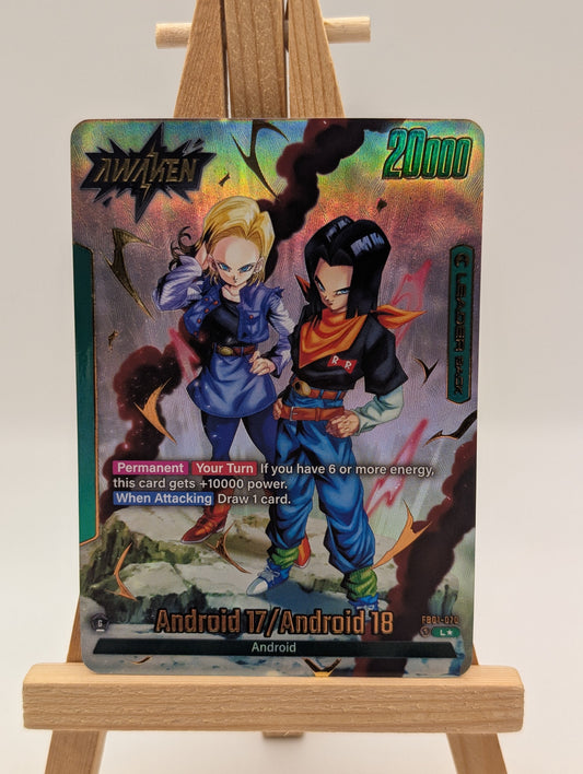 Android 17/Android 18 FB01-070 Alt Art Fusion World Dragon Ball English FRENLY BRICKS - Open 7 Days