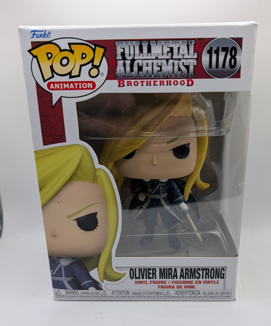 FullMetal Alchemist Brotherhood - Oliver Mira Armstrong #1178 - Funko Pop! Vinyl - New FRENLY BRICKS - Open 7 Days
