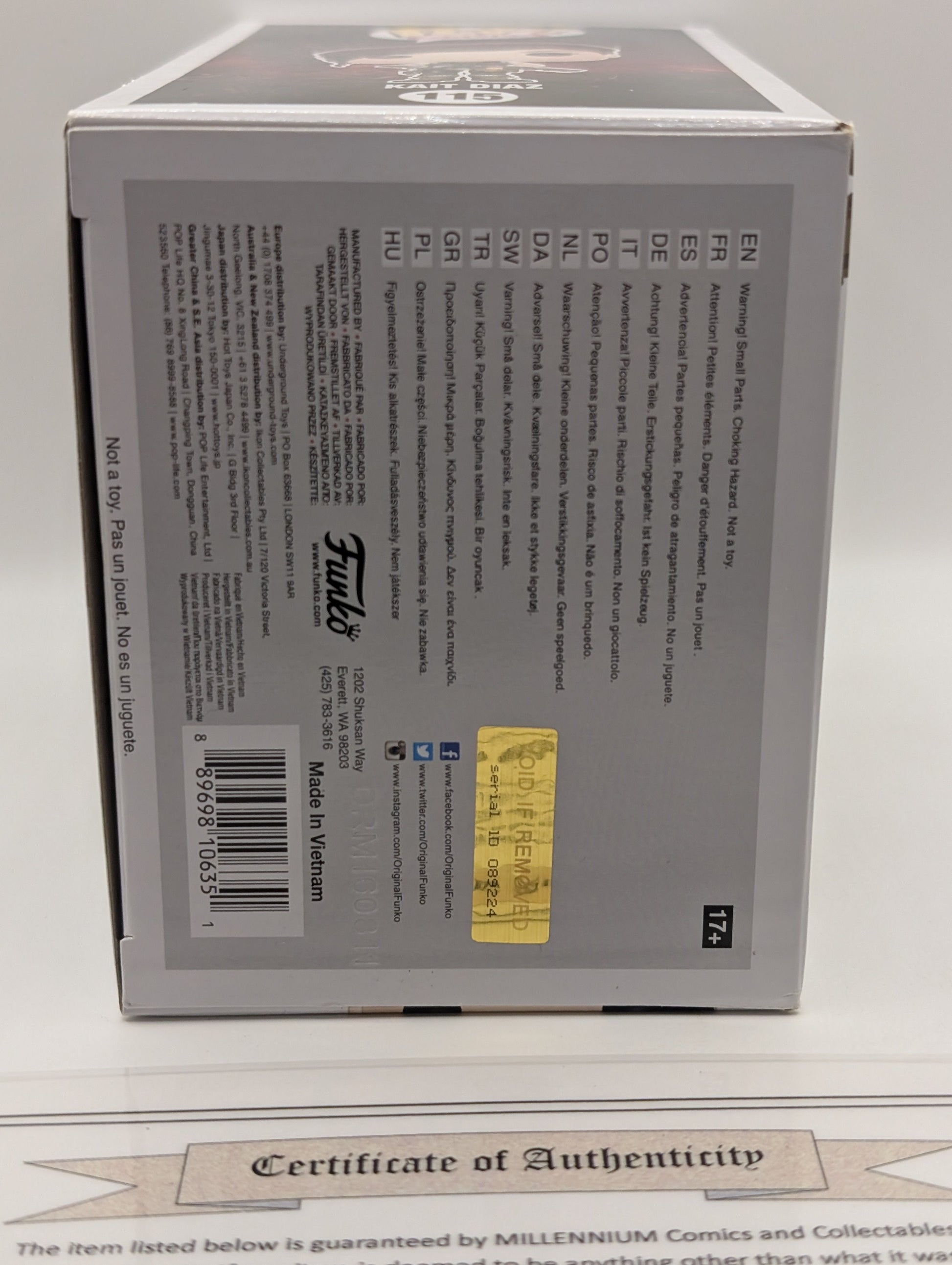 Funko POP! Games Gears of War Kate Diaz #115 Vinyl Signed Auto Laura Bailey COA FRENLY BRICKS - Open 7 Days