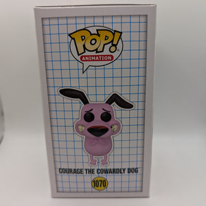 Funko Pop! Special Ed Cartoon Network #1070 Courage the Cowardly Dog Flocked