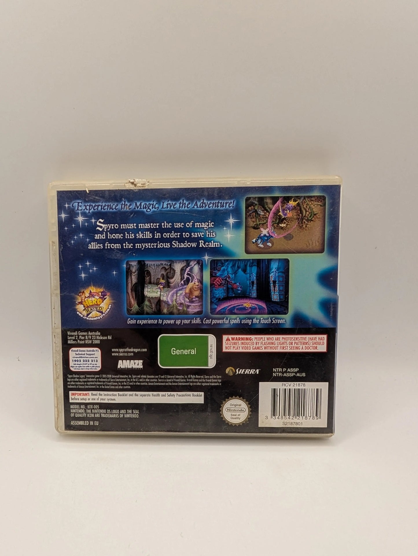 Spyro Shadow Legacy Nintendo DS 3DS *Complete* FRENLY BRICKS - Open 7 Days