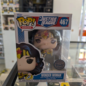 Funko Pop Heroes Justice League Wonder Woman #467 FRENLY BRICKS - Open 7 Days