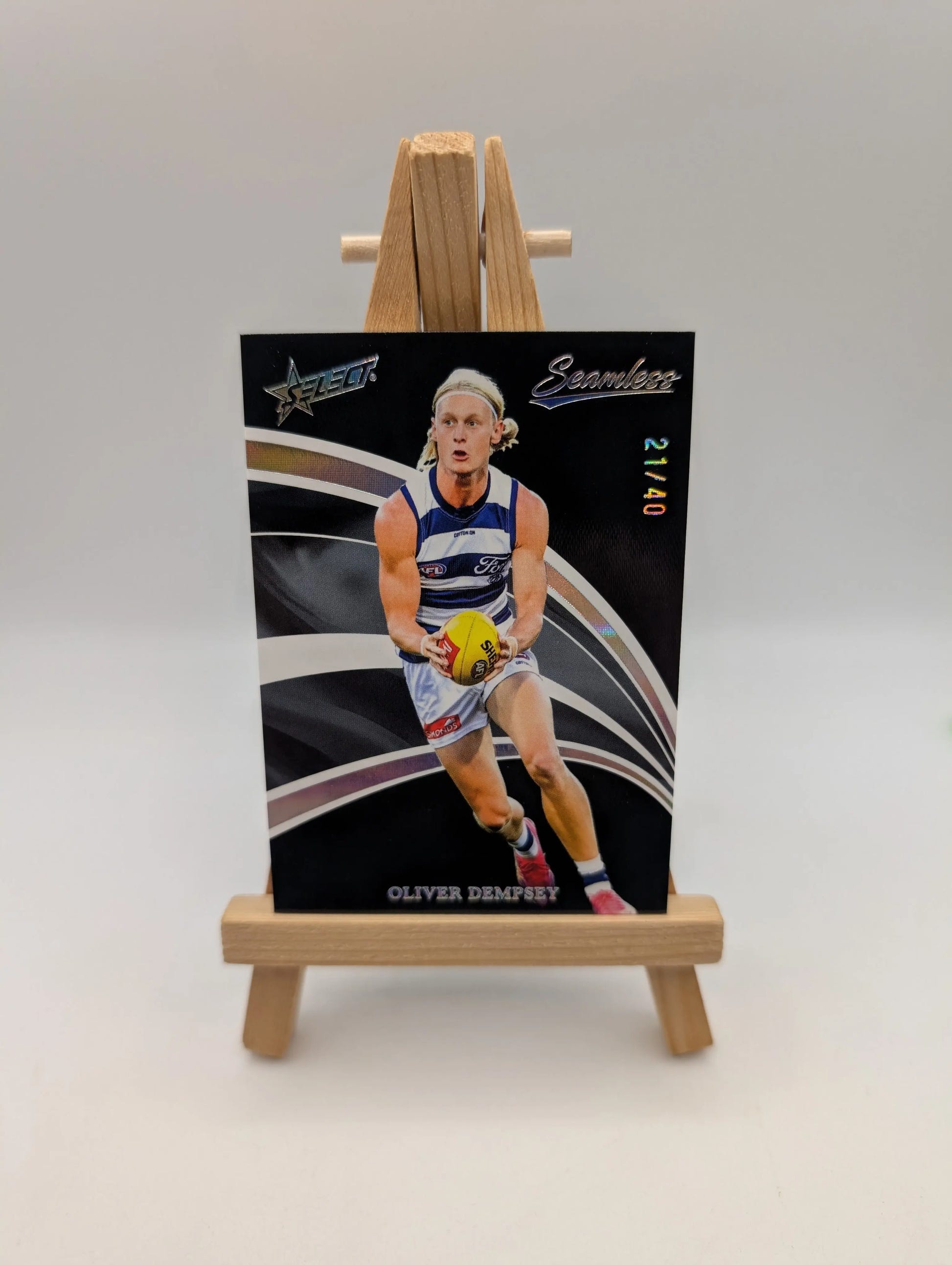 2025 Select AFL Seamless OLIVER DEMPSEY Black Foil /40 #B53 FRENLY BRICKS - Open 7 Days image 1