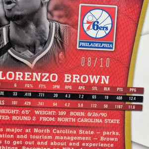 2013-14 Panini Select Rookie #171 Lorenzo Brown - 76ers  RC FRENLY BRICKS - Open 7 Days
