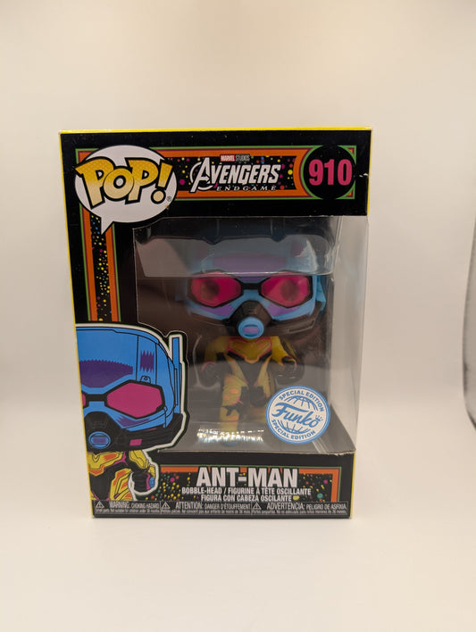 Marvel Antman #910 Funko Pop Vinyl Black Light FRENLY BRICKS - Open 7 Days