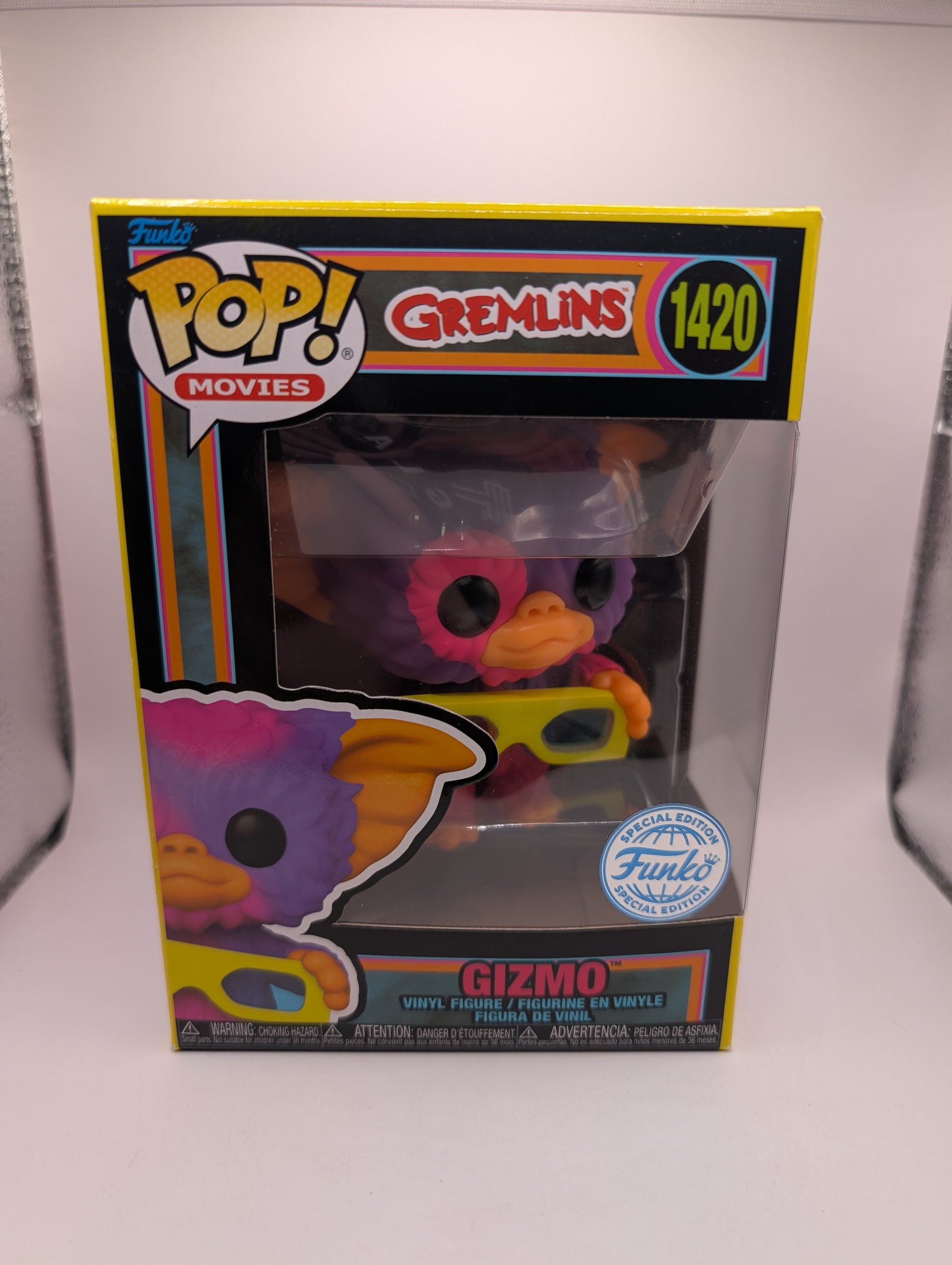 Funko Pop! Movies Gremlins: Gizmo Black Light Entertainment Earth Exclusive 1420 FRENLY BRICKS - Open 7 Days