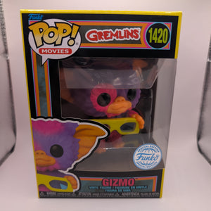 Funko Pop! Movies Gremlins: Gizmo Black Light Entertainment Earth Exclusive 1420 FRENLY BRICKS - Open 7 Days