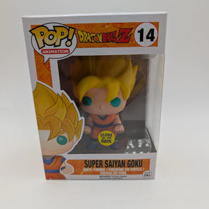 Super Saiyan Goku (Glow in the Dark) Funko Pop! #14 | Dragon Ball Z, DBZ, SSJ FRENLY BRICKS - Open 7 Days