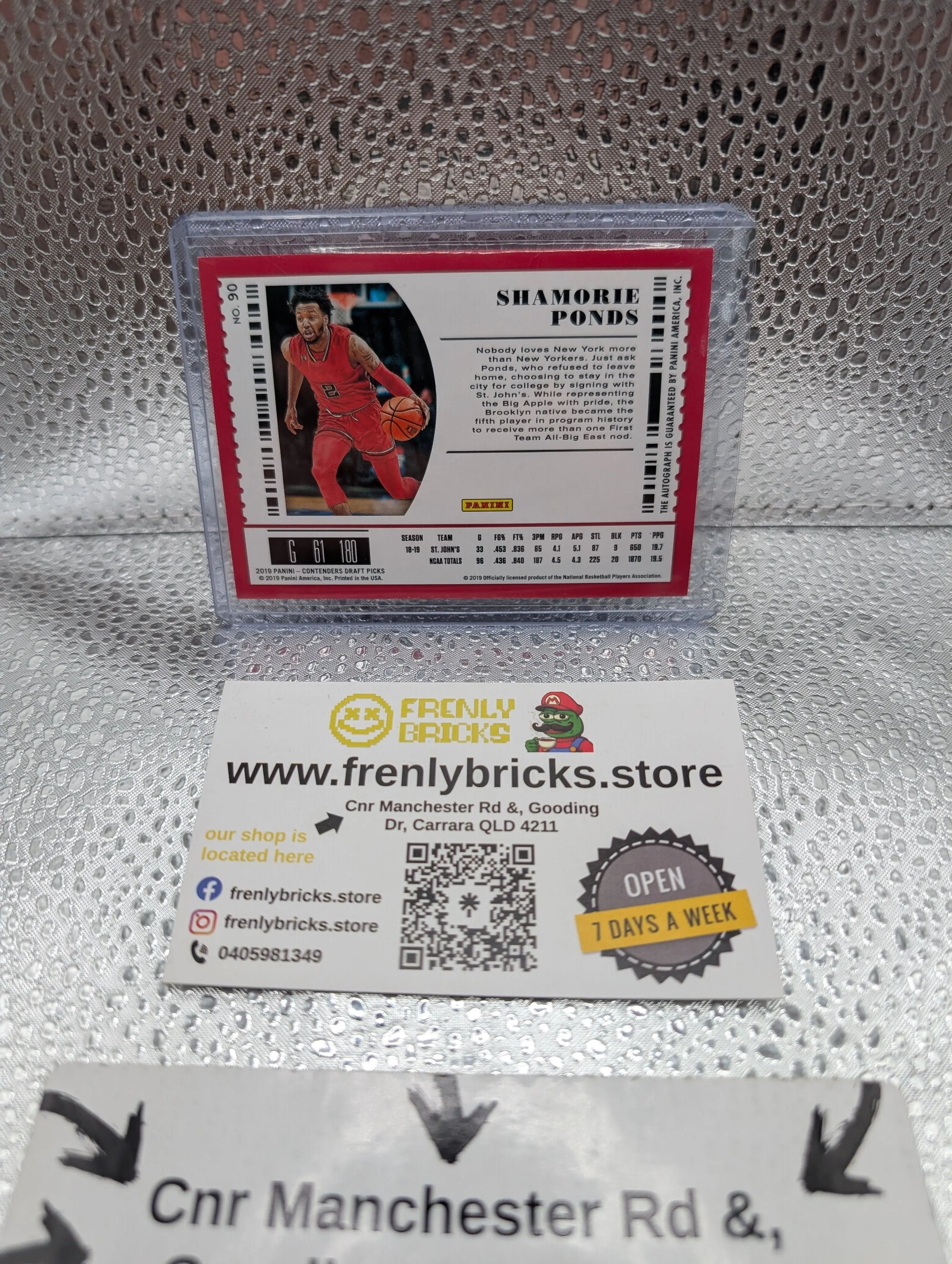 2019-20 Panini Contenders Draft Picks Rookie Card Auto Shamorie Ponds RC SP FRENLY BRICKS - Open 7 Days