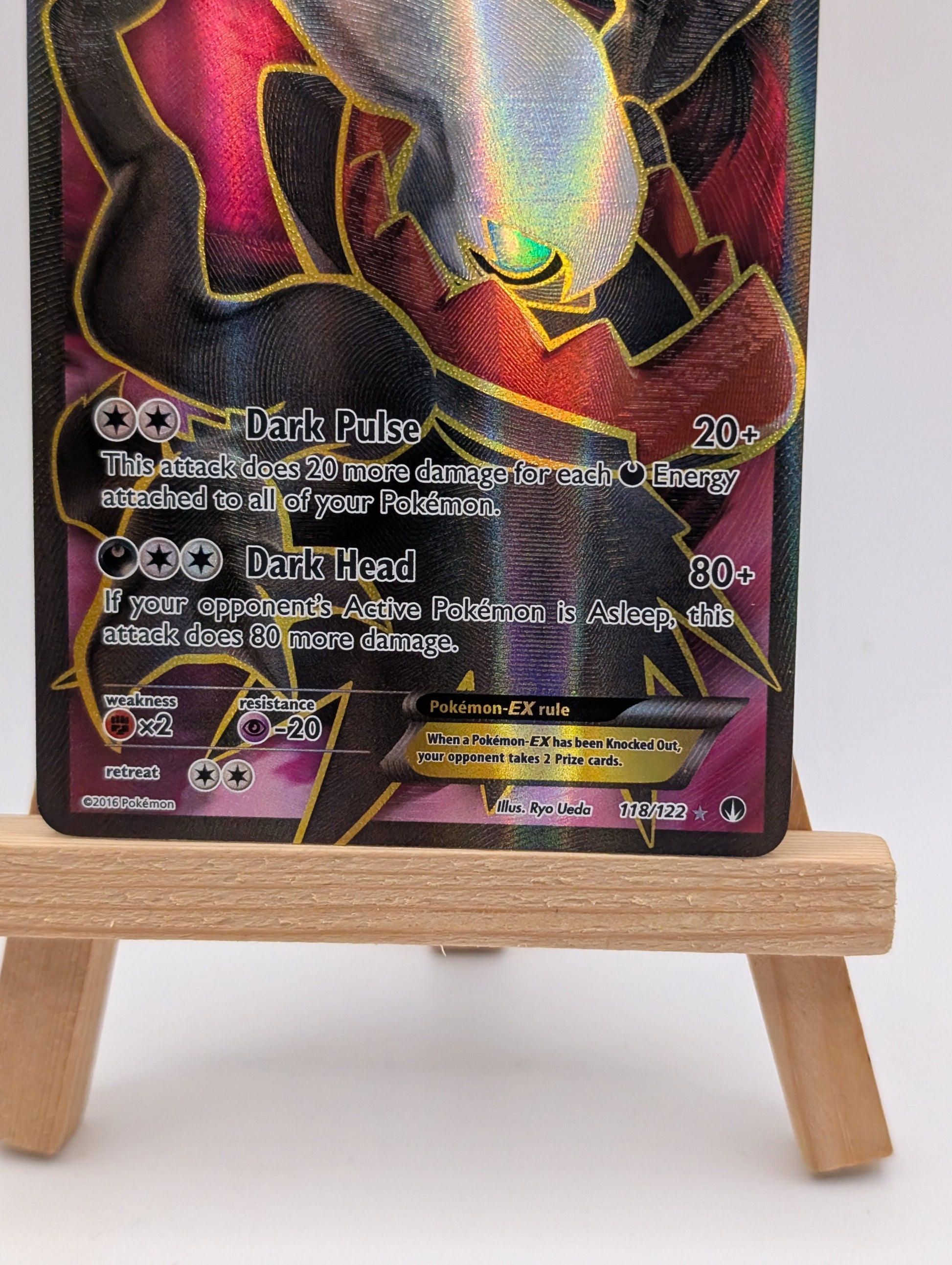 Pokemon Darkrai 118/122 XY BREAKpoint Holo Full Art Ultra Rare Card 2016 FRENLY BRICKS - Open 7 Days