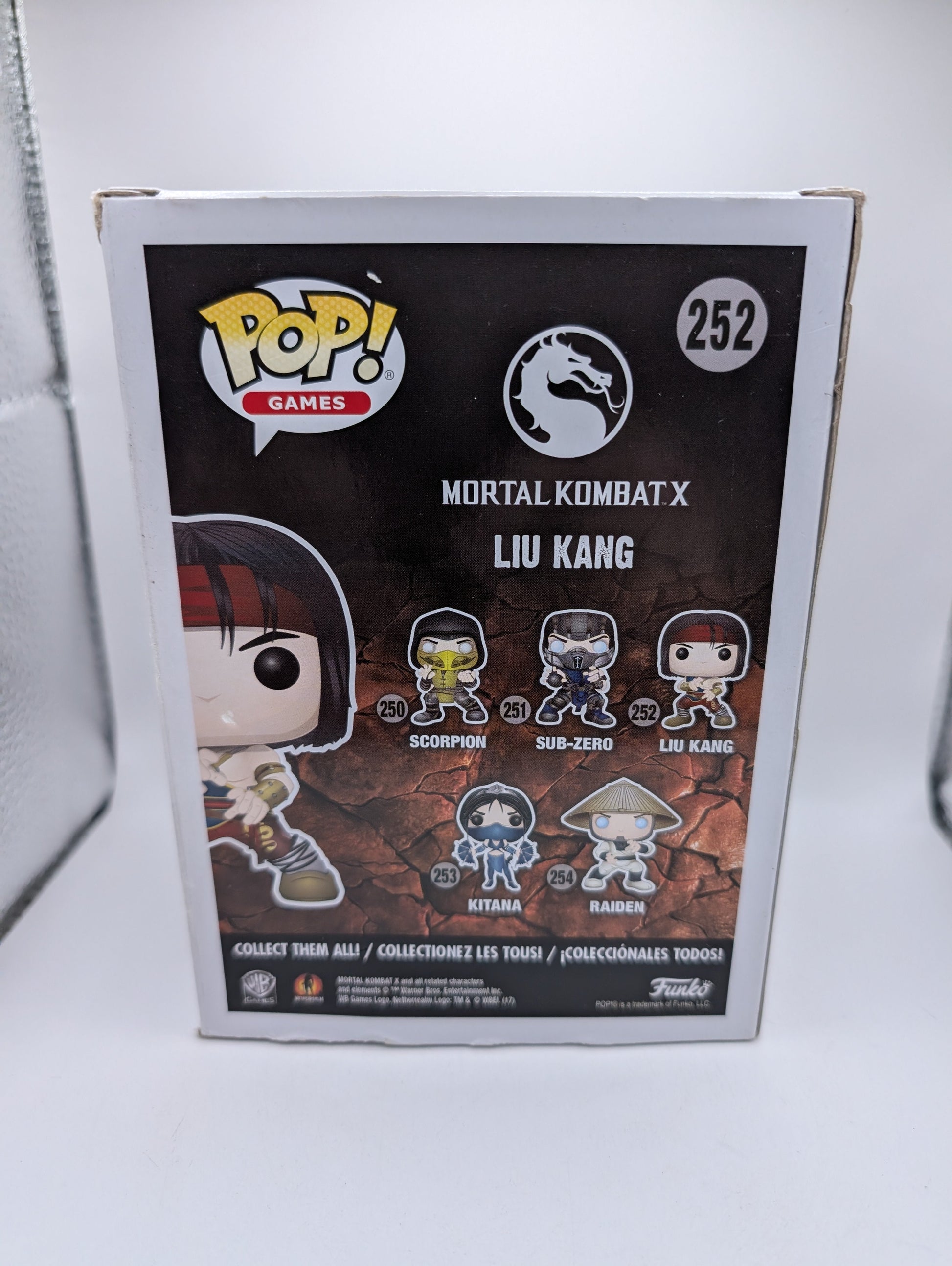 Mortal Kombat X Liu Kang Pop! Vinyl Figure #252 FRENLY BRICKS - Open 7 Days