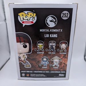 Mortal Kombat X Liu Kang Pop! Vinyl Figure #252 FRENLY BRICKS - Open 7 Days