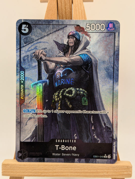 One Piece TCG T-Bone EB01-049 Parallel ALT NM English FRENLY BRICKS - Open 7 Days