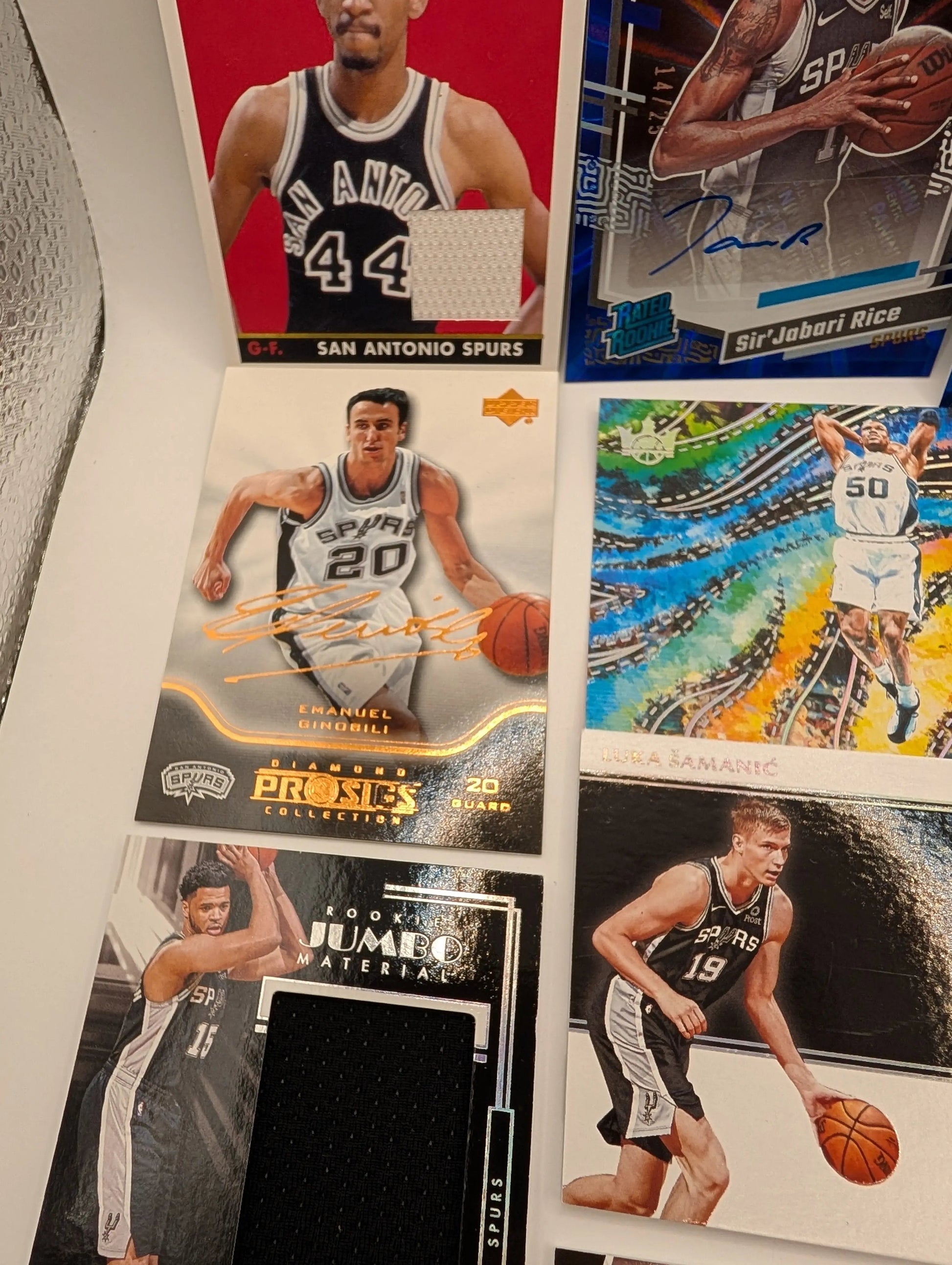 San Antonio Spurs NBA Basketball Card Lot, Rookies, Patch, Auto, George Gervin FRENLY BRICKS - Open 7 Days